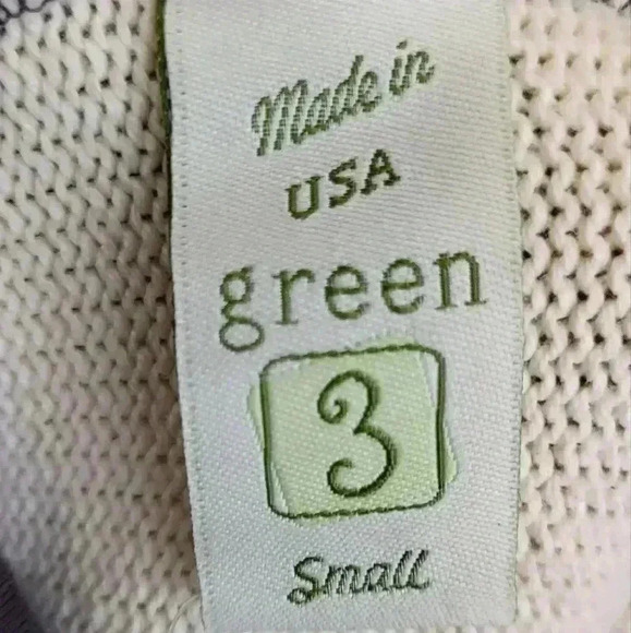 Green 3 Textured Natural Cotton Skirt NWT New Size Small - Picture 13 of 14